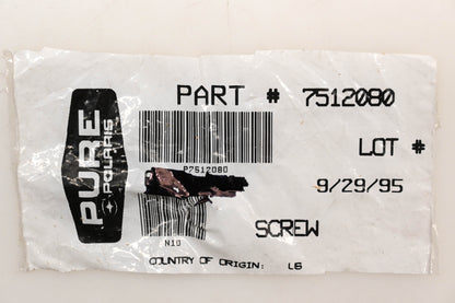 New OEM Polaris 7512080 Screws Qty 2 NOS