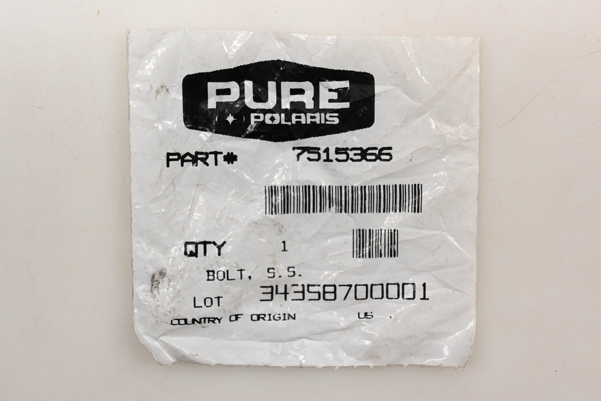 New OEM Polaris 7515366 Stainless Steal Bolts Qty 7 NOS