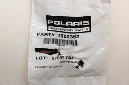 New OEM Polaris 7080352 Bleeder Screw NOS