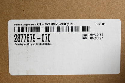 New OEM Polaris 2877679-070 Black Gripper Ski Kit NOS