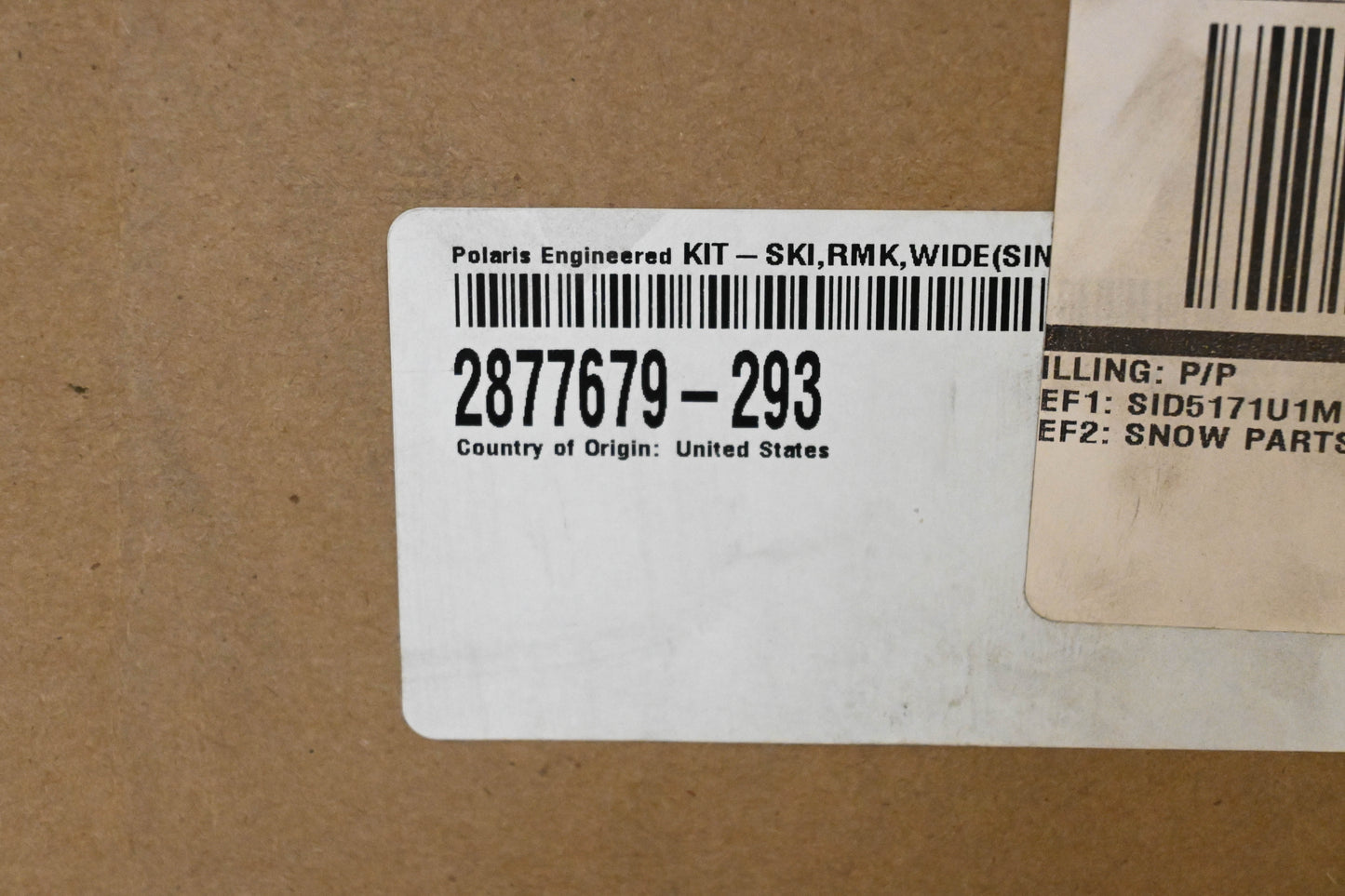 New OEM Polaris 2877679-293 Red Gripper Ski Kit NOS