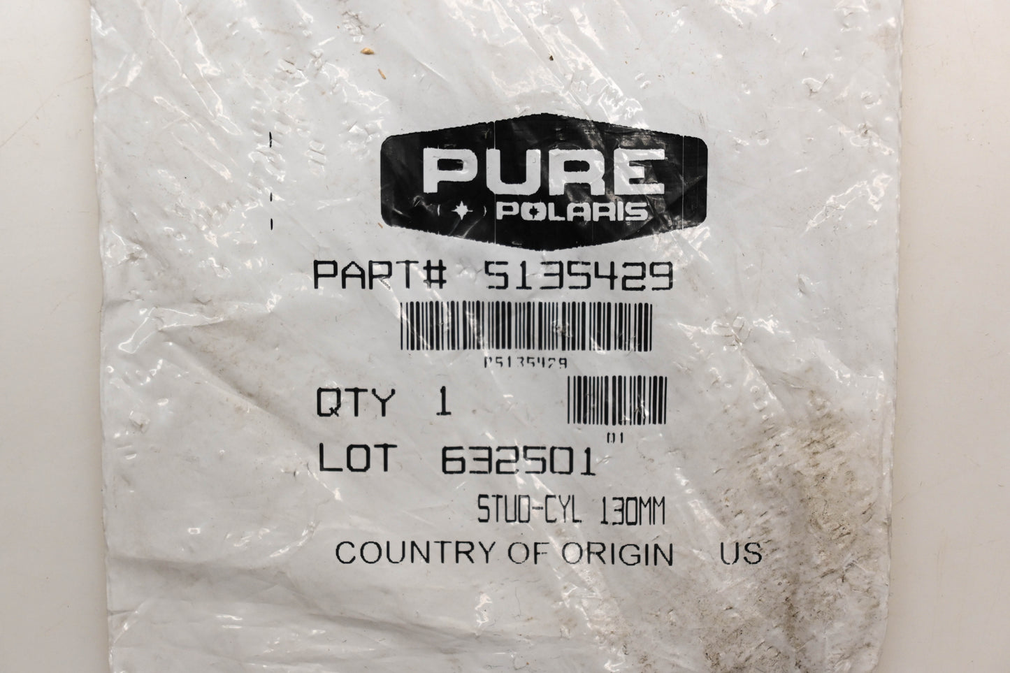 New OEM Polaris 5135429 130mm Cylinder Stud NOS