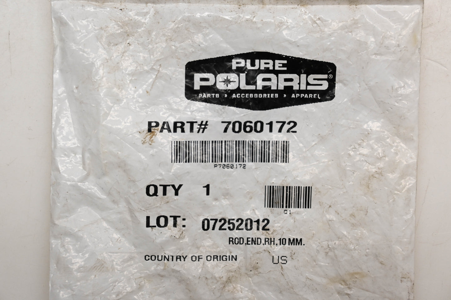 New OEM Polaris 7060172 10mm RH Thread Tie Rod End NOS