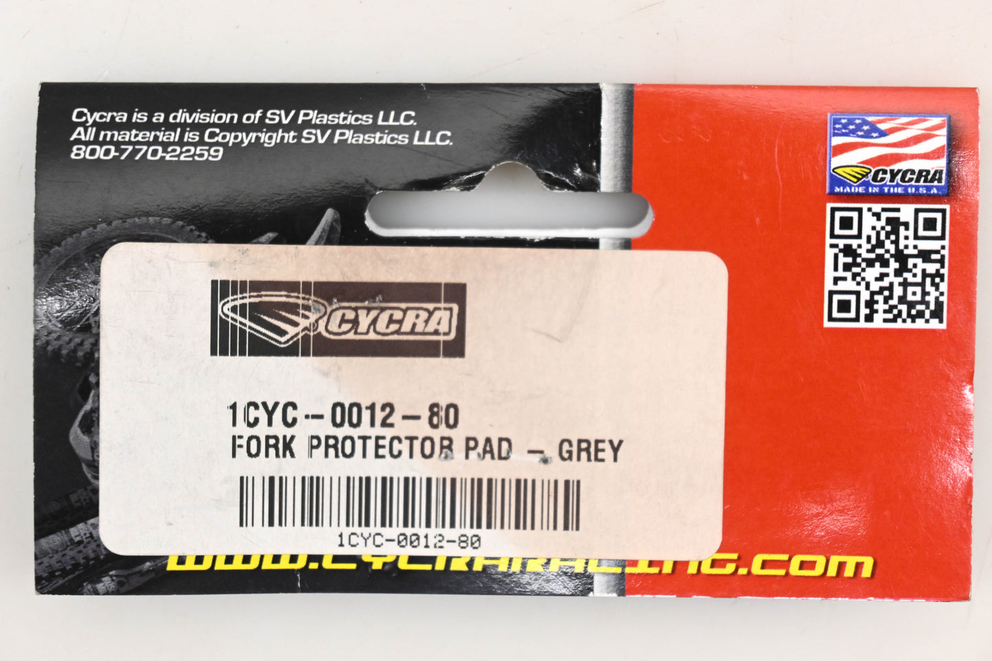 Cycra 1CYC-0012-80, 0520-2281 Grey Fork Protector Pad Kit NOS