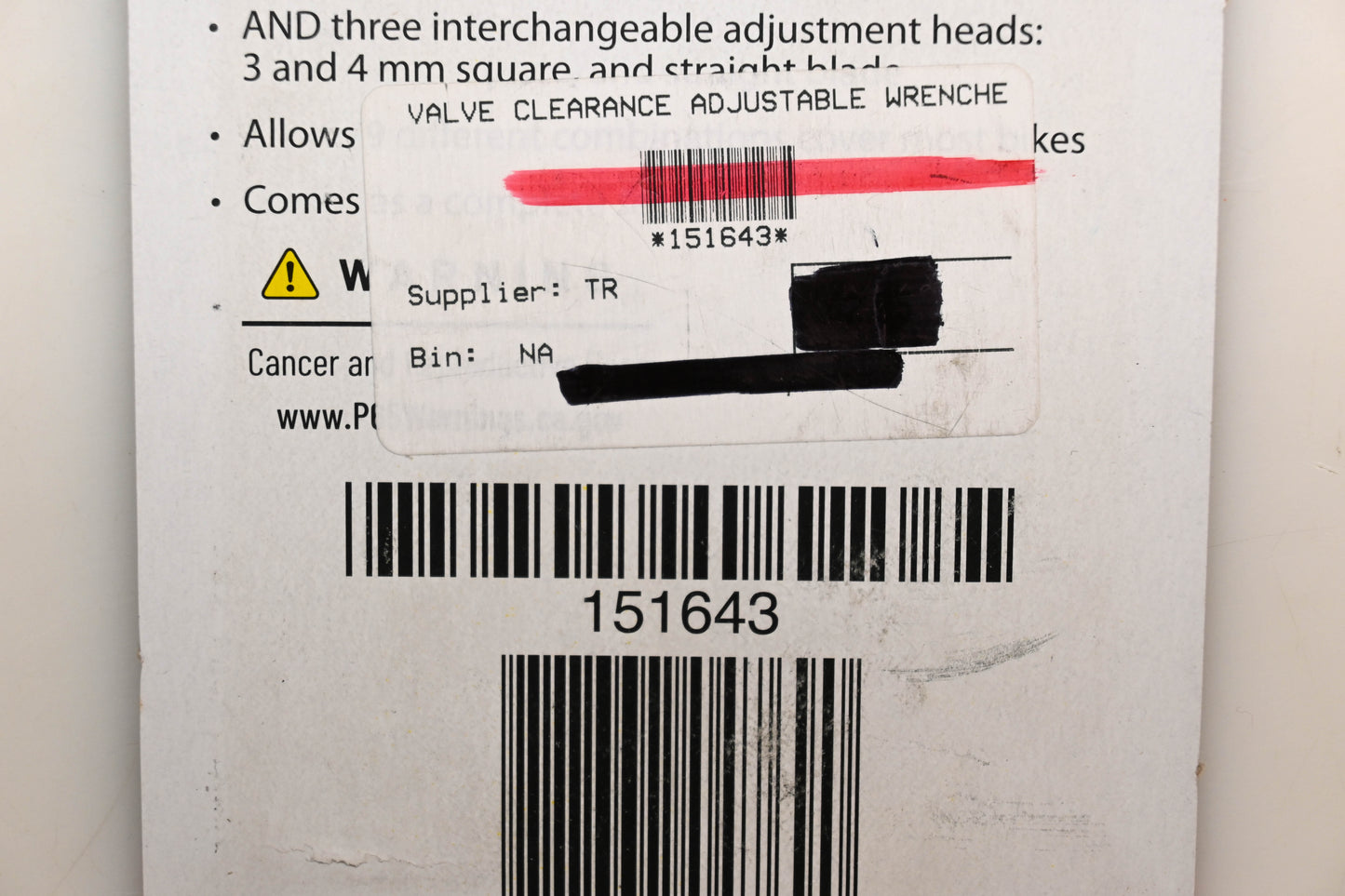 BikeMaster 151643, 15-1643 Valve Clearance Adjustment Kit NOS