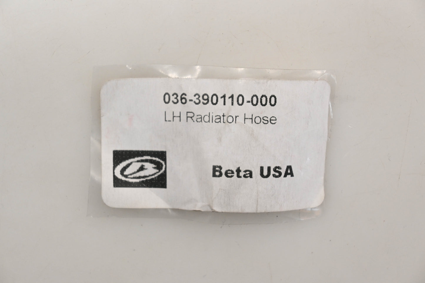 Beta 036-390110-000, 036.39.011.00.00 LH Radiator Hose NOS