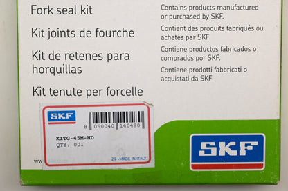 SKF KITG-45M-HD, 115-0452H 45mm HD Fork Seal Kit NOS