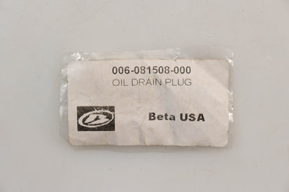 Beta 006-081508-000, 006.08.150.80.00 Oil Drain Plug NOS
