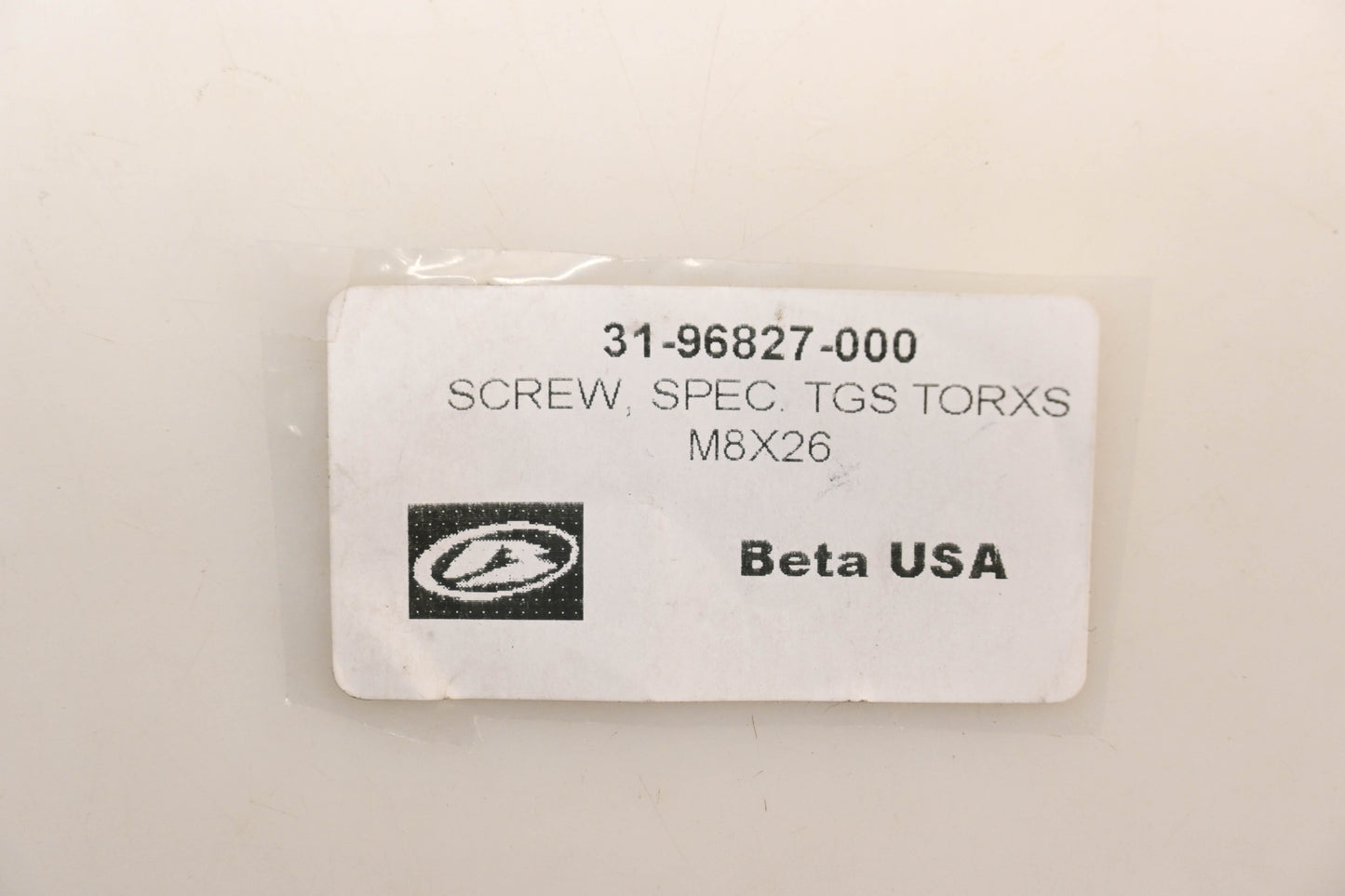 Beta 31-96827-000 M8x26 Screws Qty 2 NOS