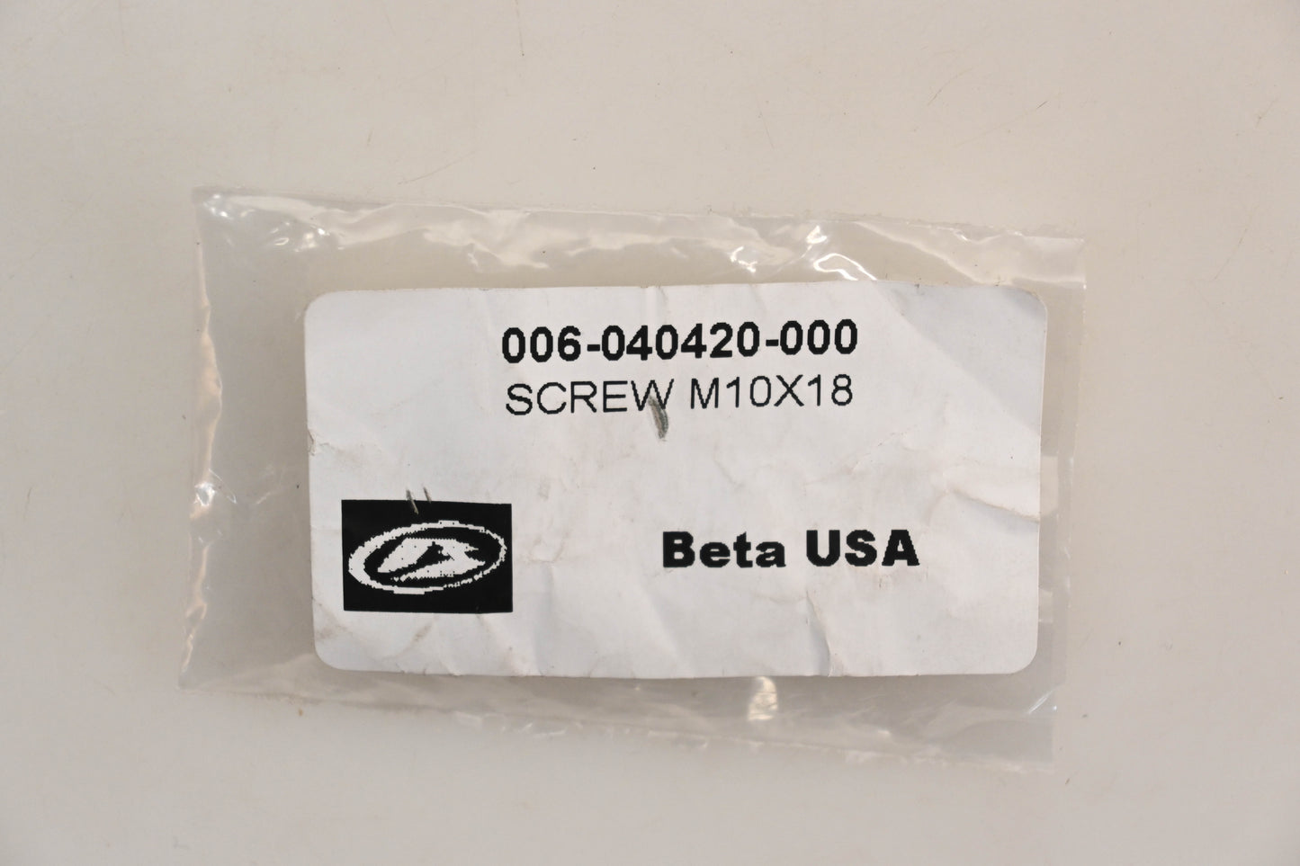 Beta 006-040420-000, 006.04.042.00.00 M10x18 Screw NOS