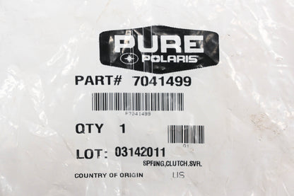 New OEM Polaris 7041499 Silver Clutch Spring NOS
