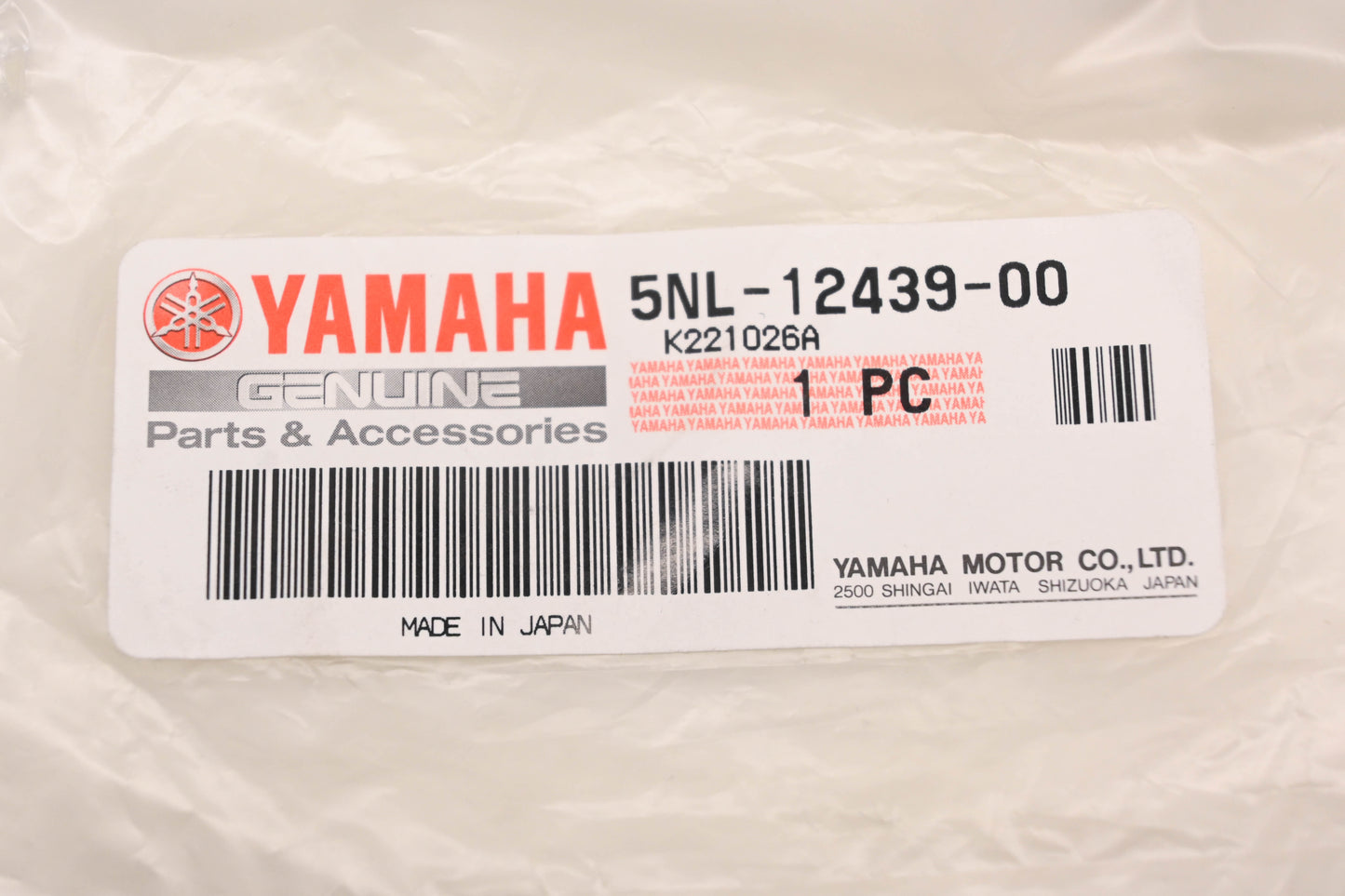 New OEM Yamaha 5NL-12439-00-00 Water Pump O-Ring NOS