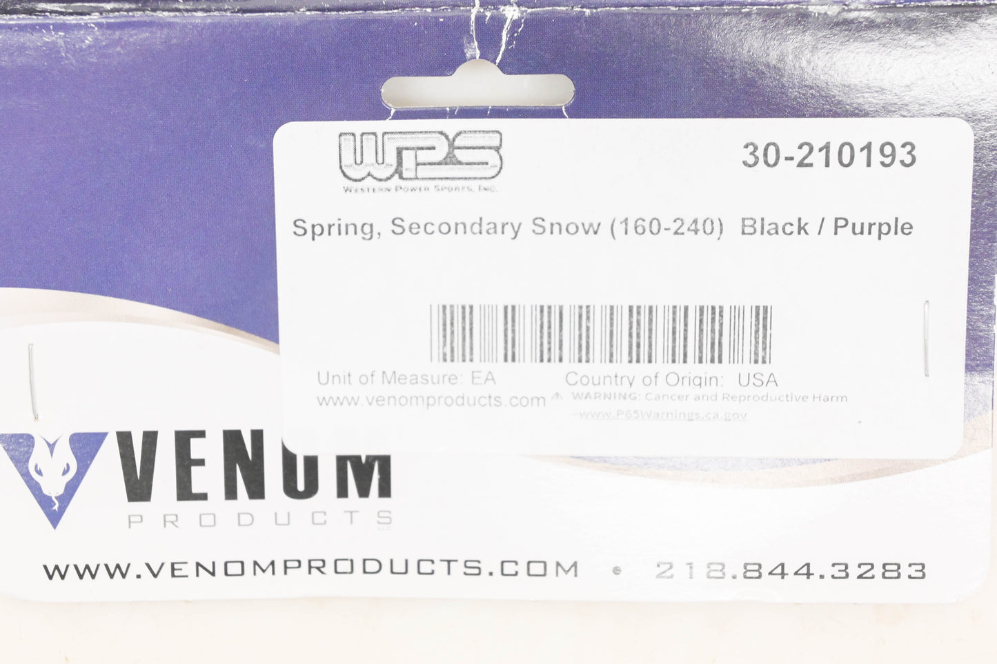 Venom 30-210193 Black/Purple Secondary Spring NOS