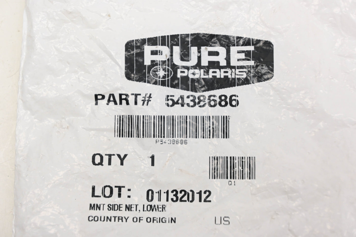 New OEM Polaris 5438686 Lower Side Net Mount NOS