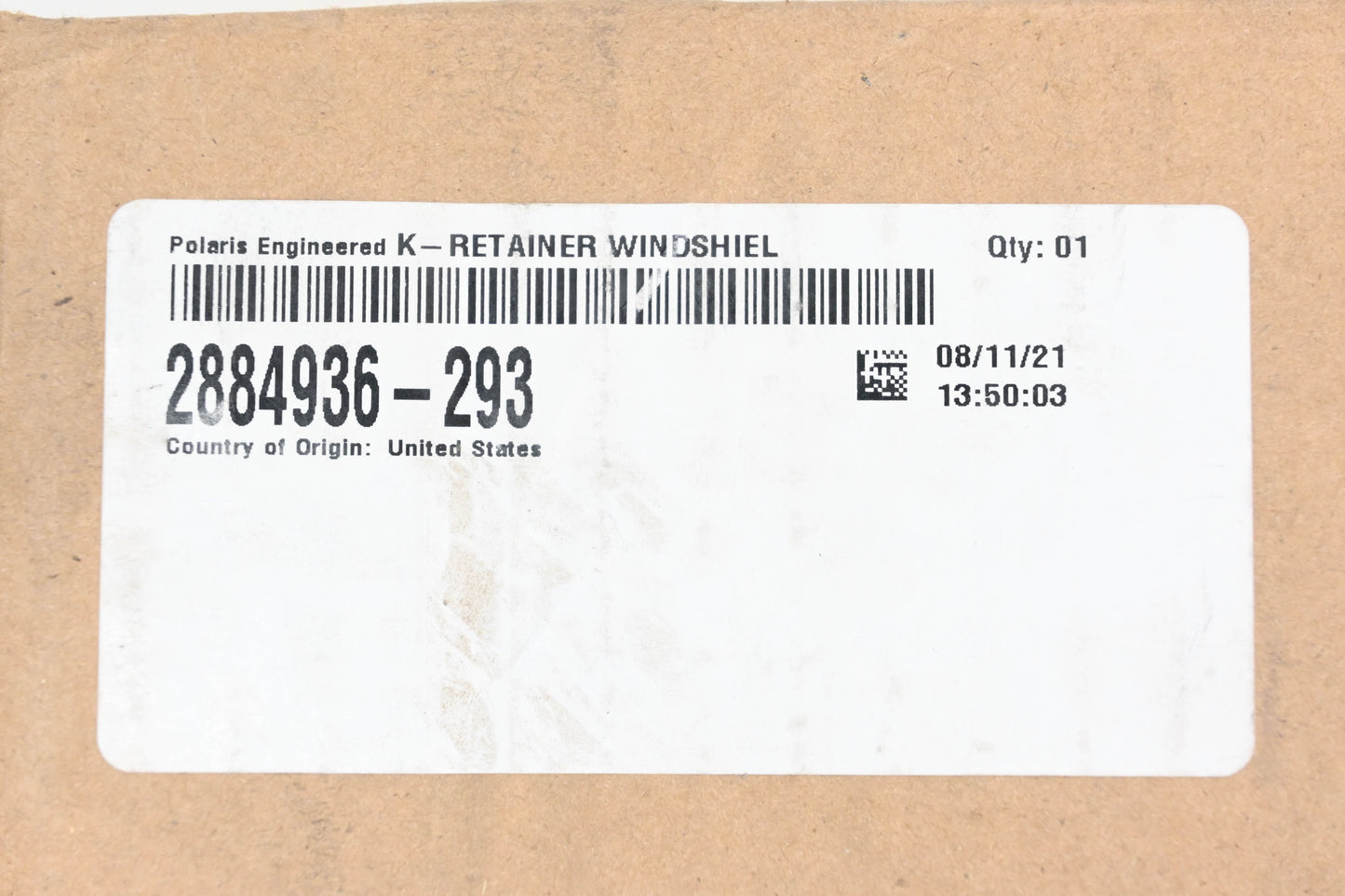 New OEM Polaris 2884936-293 Indy Red Front Windshield Bezel NOS