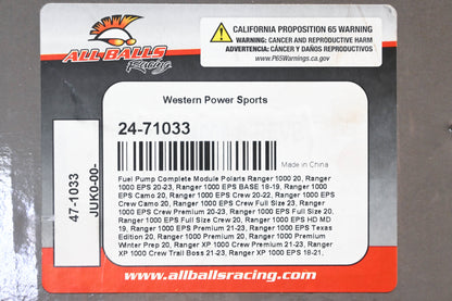 All Balls 24-71033, 47-1033 Fuel Pump Kit NOS