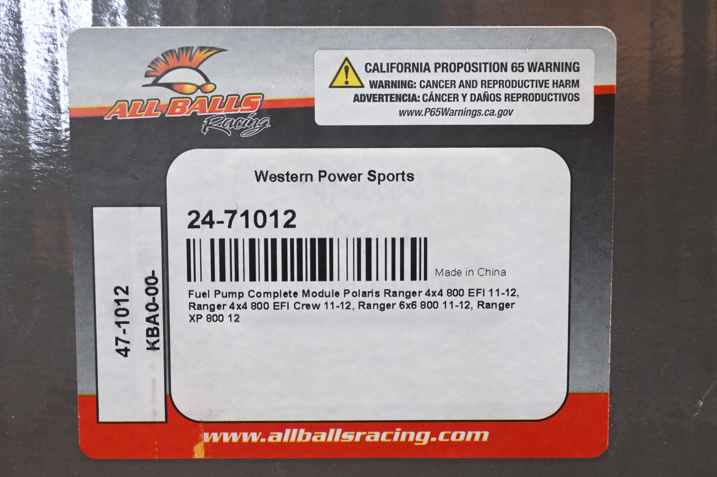 All Balls 24-71012, 47-1012 Fuel Pump Kit NOS