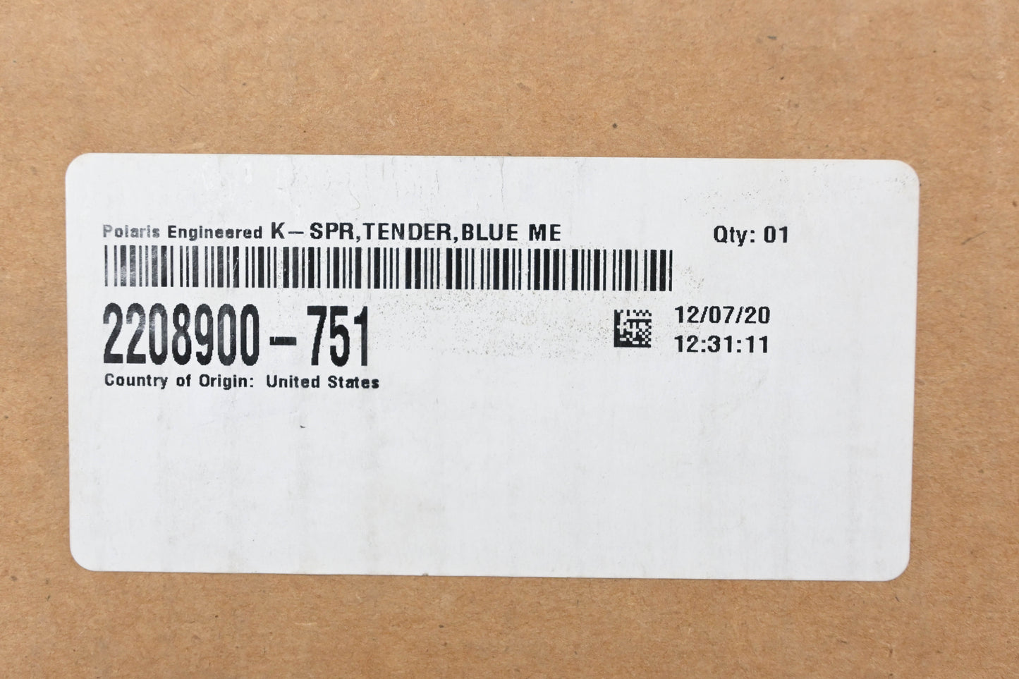 New OEM Polaris 2208900-751 Ultra Blue Tender Spring Kit NOS