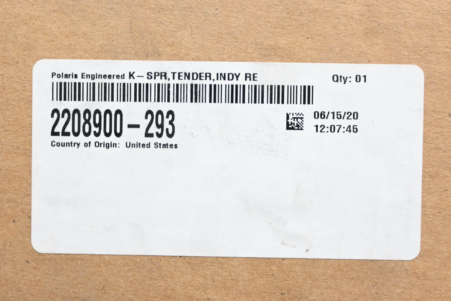 New OEM Polaris 2208900-293 Indy Red Tender Spring Kit NOS