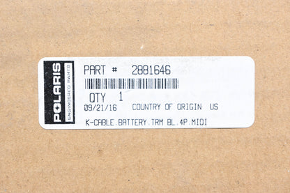New OEM Polaris 2881646 Accessory Battery Harness NOS