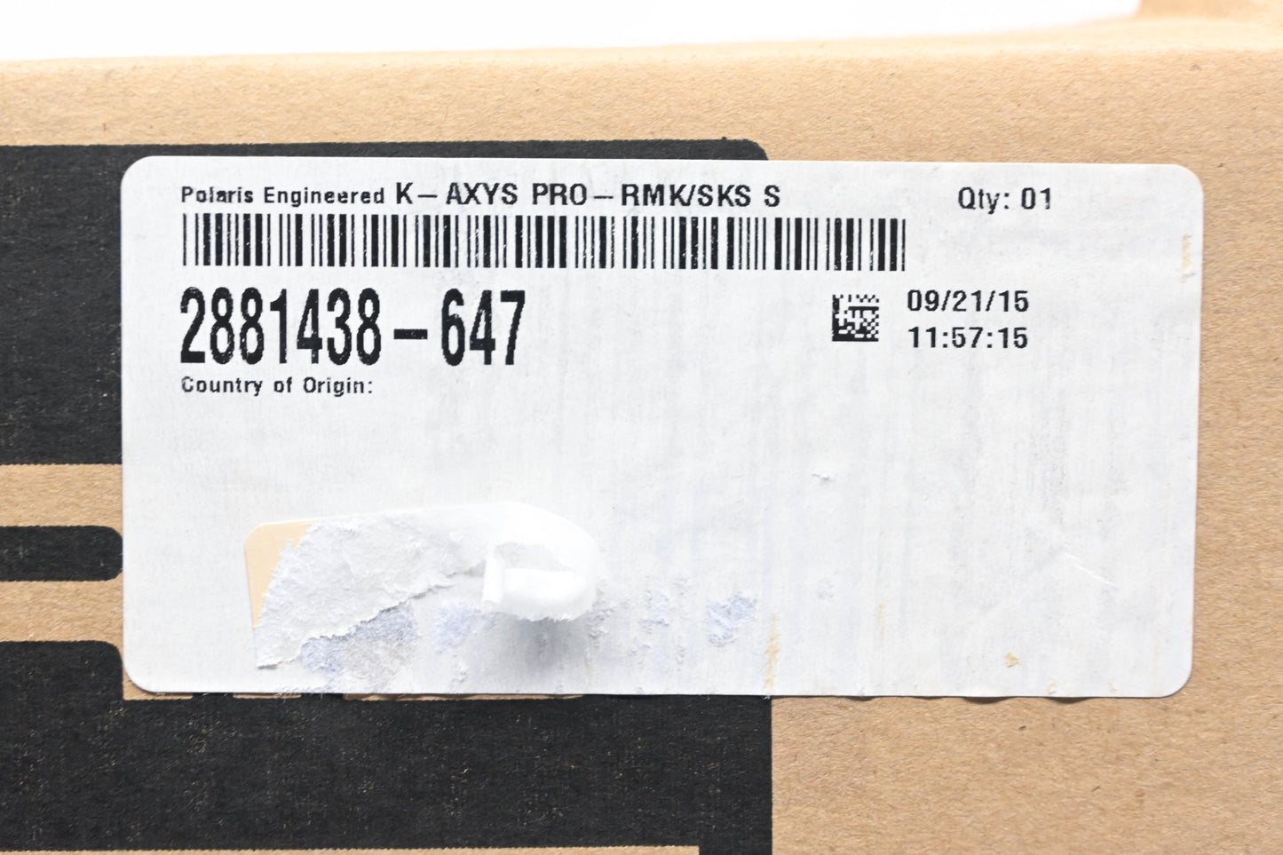 New OEM Polaris 2881438-647 Orange AXYS Pro RMK /SKS Seat Support Kit NOS