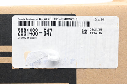 New OEM Polaris 2881438-647 Orange AXYS Pro RMK /SKS Seat Support Kit NOS