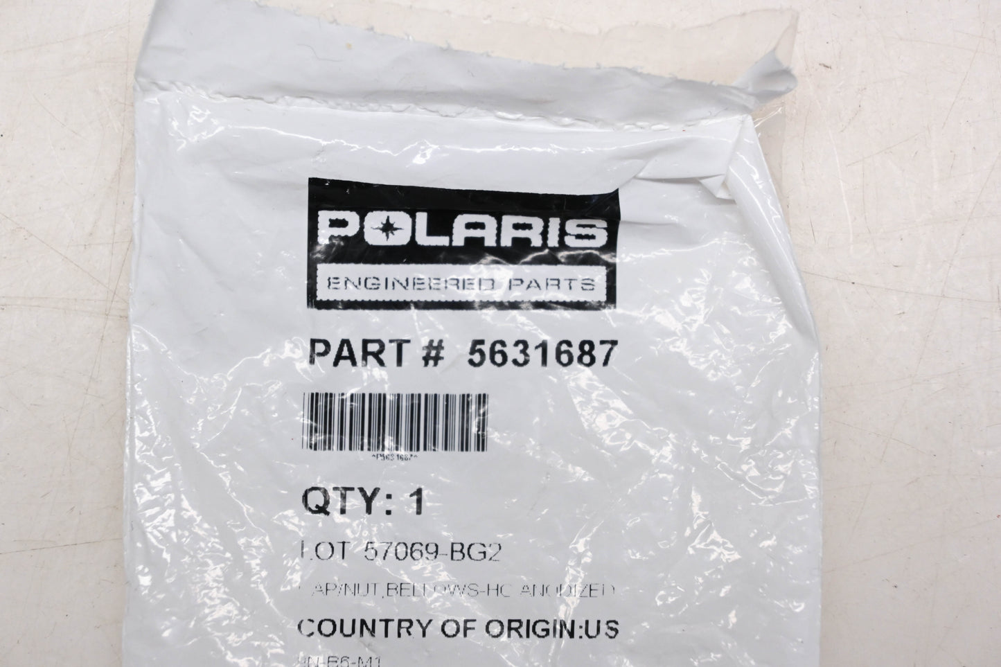 New OEM Polaris 5631687 Anodized Bellows Cap/Nut NOS