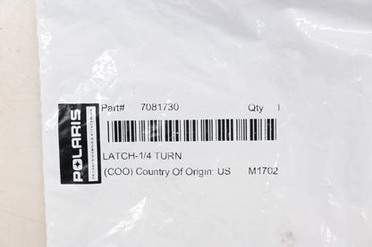 New OEM Polaris 7081730 Black Plastic 1/4 Turn Latch NOS