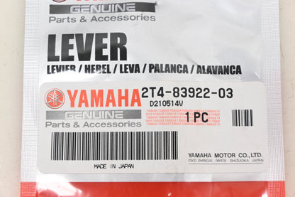 New OEM Yamaha 2T4-83922-03-00 Brake Lever NOS