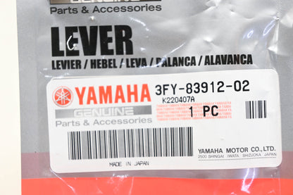 New OEM Yamaha 3FY-83912-02-00 Black Clutch Lever NOS