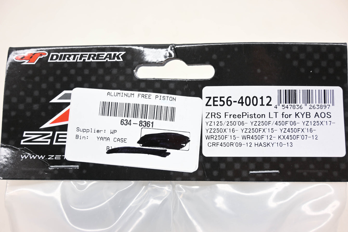 Zeta ZE56-40012, 634-8361 ZRS Aluminum Free Piston LT Kit NOS
