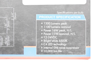 Cryon Motor AB881D-2, 227-0037 D-Series Standard 881 Fitment LED Bulbs Qty 2 NOS