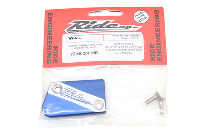 Ride Engineering YZ-MCC0F-MB Blue Front Master Cylinder Cover Kit NOS