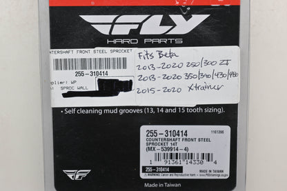 Fly Racing 255-310414, MX-539914-4 Beta 14T Countershaft Front Steel Sprocket NOS