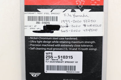 Fly Racing 255-510315, AT-50415-4 Yamaha 15T Countershaft Front Steel Sprocket NOS