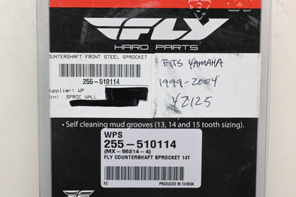 Fly Racing 255-510114, MX-56314-4 Yamaha 14T Countershaft Front Steel Sprocket NOS