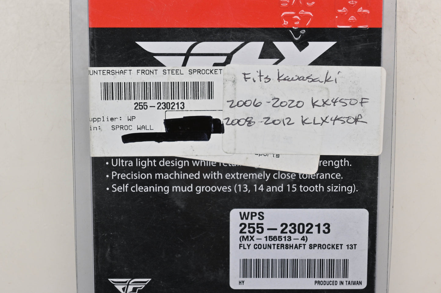 Fly Racing 255-230213, MX-156513-4 Kawasaki 13T Countershaft Front Steel Sprocket NOS