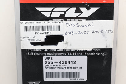 Fly Racing 255-430412, MX-144212-4 Suzuki 12T Countershaft Front Steel Sprocket NOS