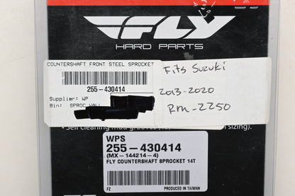 Fly Racing 255-430414, MX-144214-4 Suzuki 14T Countershaft Front Steel Sprocket NOS