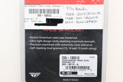 Fly Racing 255-130513, MX-56713-4 Honda 13T Countershaft Front Steel Sprocket NOS