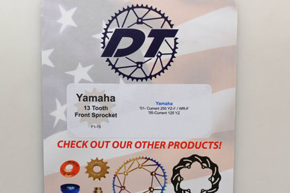 Dirt Tricks F1B-13, F1-13, 254-16113 Yamaha 13T Front Sprocket NOS