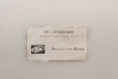 Beta 007-361400-999, 007.36.140.09.99 Evo Silver Brake Pedal Assembly NOS