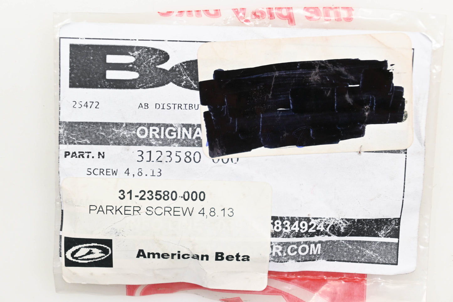 Beta 31-23580-000, 31.23580.000 Parker Screws Qty 16 NOS