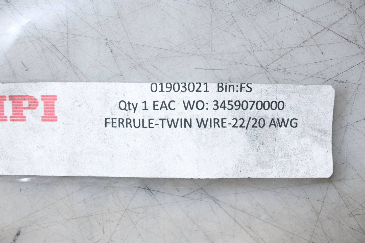 NPI 01903021 Ferrule Twin Wire 22/20 AWG NOS