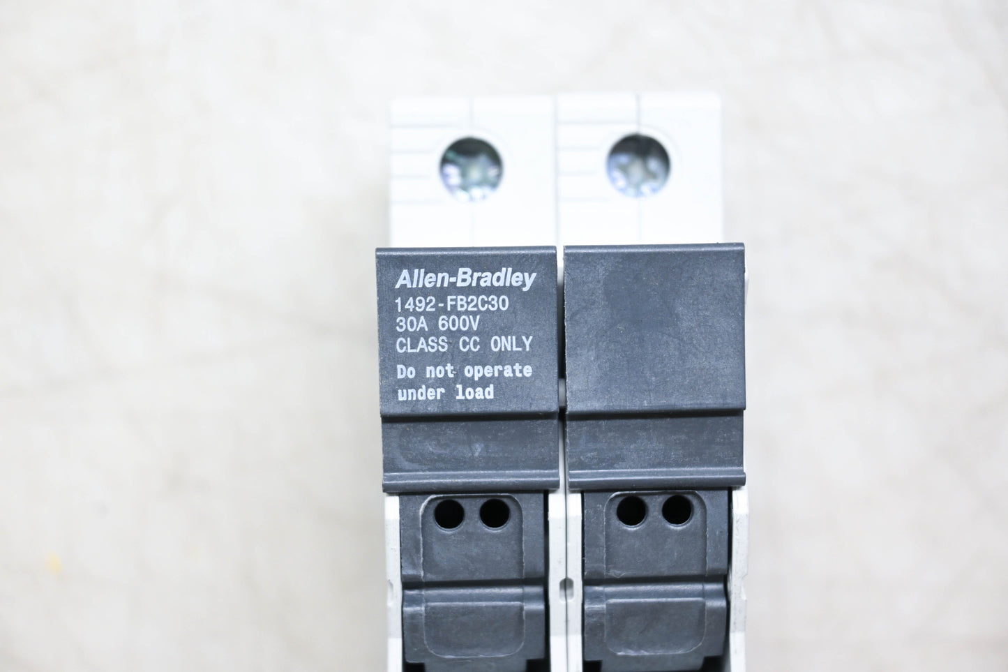 Allen-Bradley 1492-FB2C30 Fuse Holder with LED Blown Fuse Indicator NOS
