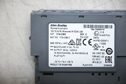 Allen-Bradley 1734-OB8 Series C Point I/O 8 Point Digital Output Module NOS