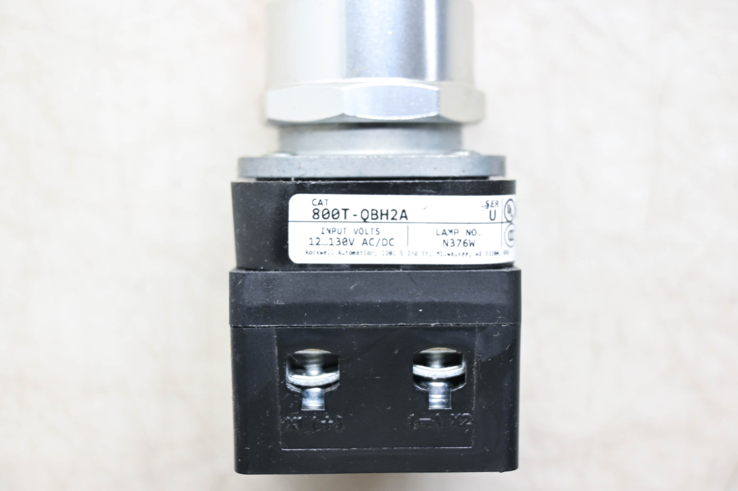 Allen-Bradley 800T-QBH2A Amber Push Button Switch NOS