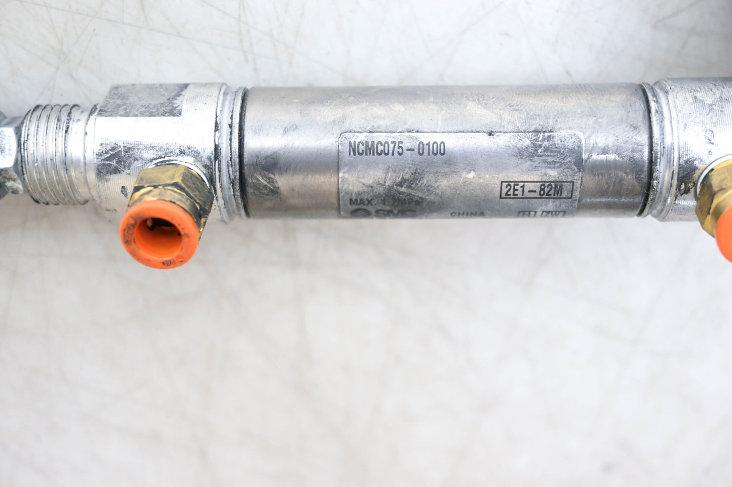 SMC NCMC075-0100 Pneumatic Cylinder with Bracket NOS