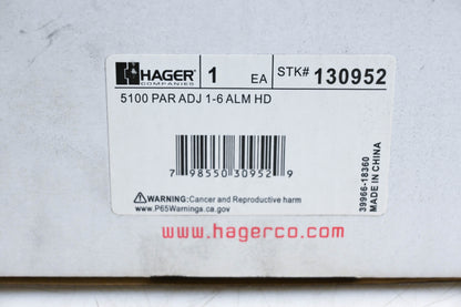 Hager 130952 5101 Series Door Closer Kit NOS