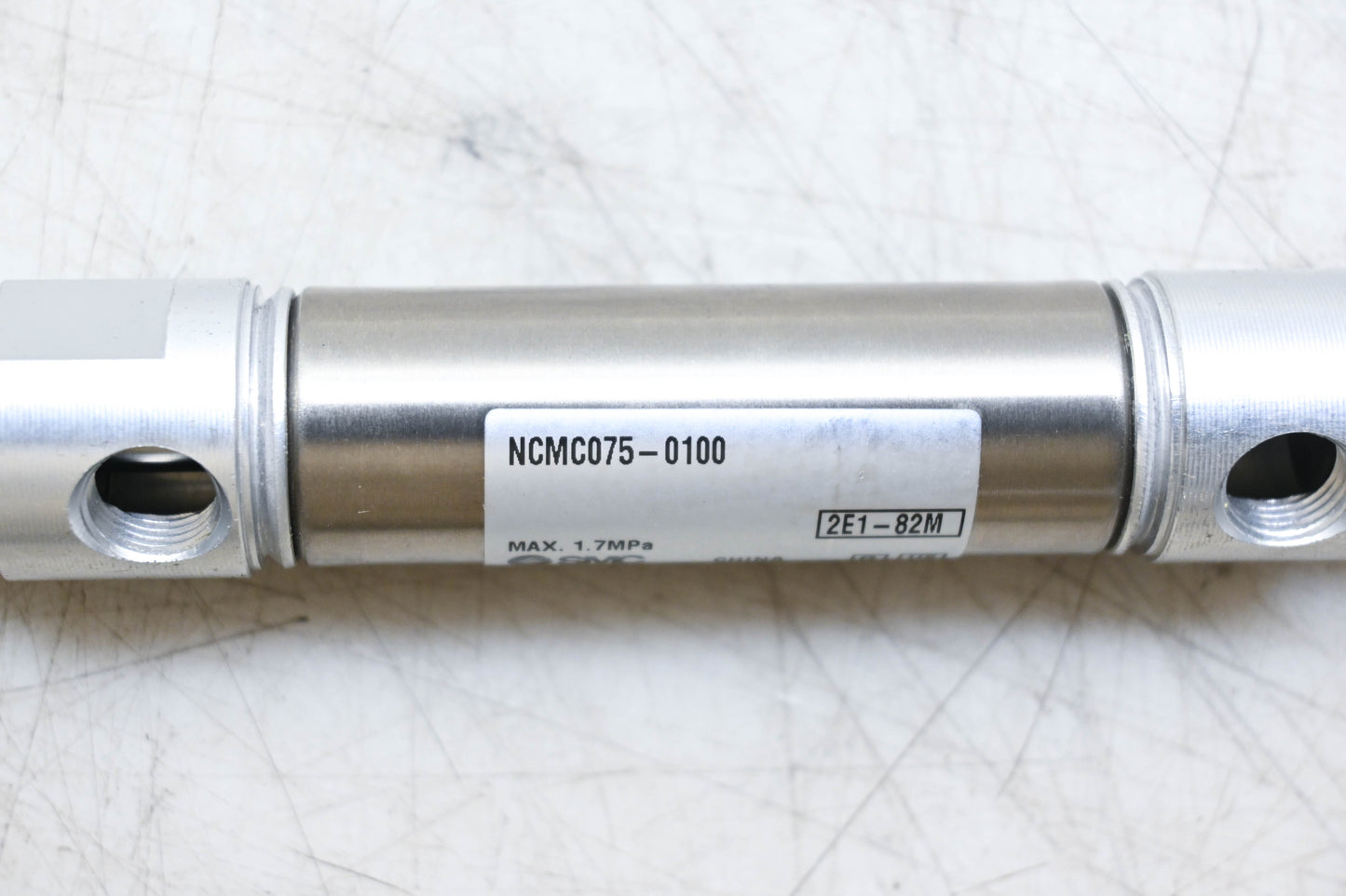 SMC NCMC075-0100 Pneumatic Cylinder with Bracket NOS